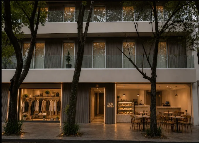 Fachada de To Be Suites en la Condesa