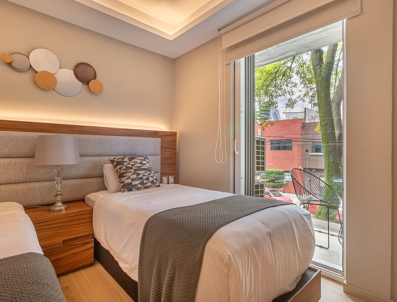 Loft con dos camas individuales de To Be Suites en la Condesa